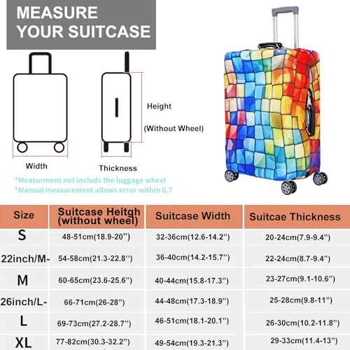 Thicker Travel Luggage Covers with Luggage Tag For Suitcase Tsa Approved