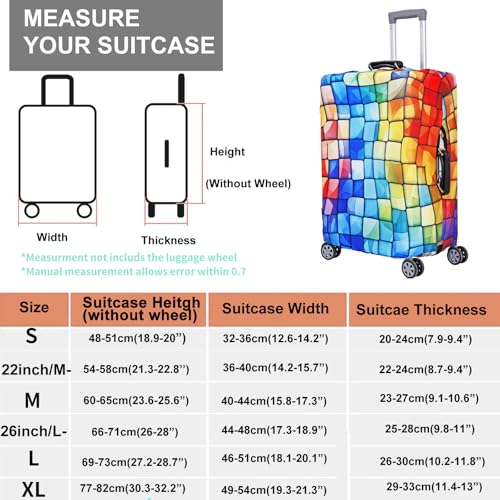 Thicker Travel Luggage Covers with Luggage Tag For Suitcase Tsa Approved
