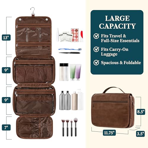 Hanging Toiletry Bag for Women Men