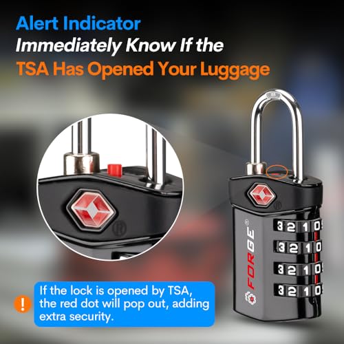 TSA Approved Luggage Locks for Air Travel (6 Count)