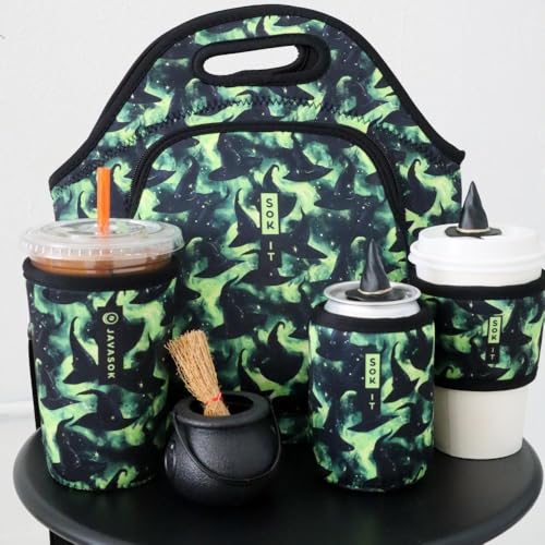 LunchTote Zippered Bag Insulated Neoprene Caddy (Born to Fly / X-Large 6.5 Quart Lunch Tote)
