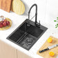 15x20x9 Bar Sink Drop In Black
