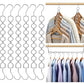 Space Saving Hangers for Clothes 6 Pack Sturdy Metal Hangers Heavy Duty (6 Count)