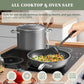 9pc Cookware Set Healthy Duralon Blue Ceramic Nonstick Coated