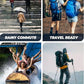 Adult Rain Poncho Waterproof Hooded Zipper Raincoat with Pockets