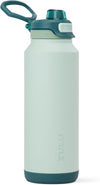 ZULU Powerfill Pro 40oz Stainless Steel Water Bottle with Quick Fill Lid, Triple Walled Vacuum Insulated Metal, Leak Proof Locking Lid, Sip and Chug, Reusable BPA Free, Evergreen - Roamly