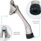 Door Stopper, Kick Down Door Stops for Heavy Doors, with Rubber Tip and Spring Lever, Adjustable, Easy to Set Down and Release, 4-Inch, for Wide Doors (4inch x 30pack, Satin Nickel)