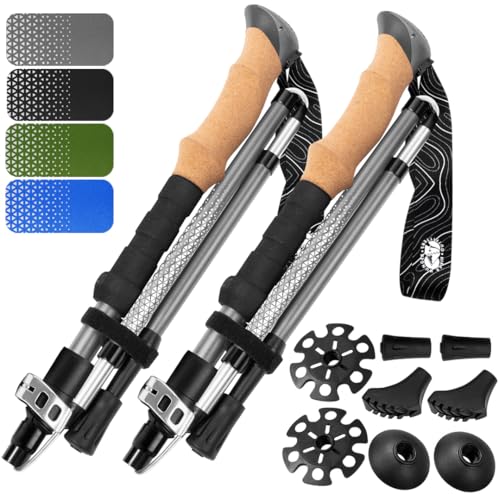 Premium Foldable Hiking Poles by USA Brand