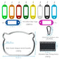 Portable Key Organizer Manager with Enlarged Window for Writing and Displaying More Text (30 Count)