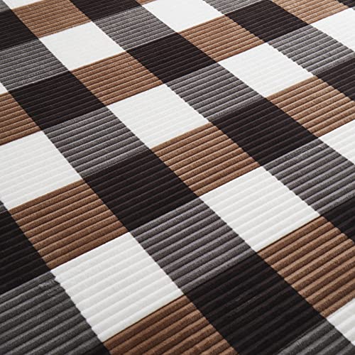 Sherpa Blanket Twin Plaid Thick Bed Blanket