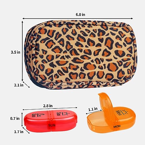 Weekly Travel Pill Organizer 2 Times a Day AM PM Rainbow Pill Box