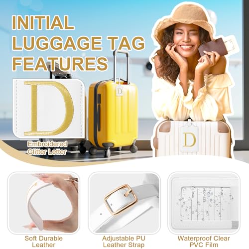 Personalized Initial Luggage Tags for Suitcase TSA Approved