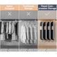 2 Pack 43" Space Saving Garment Bags for Hanging Clothes With Compression Zipper Carry Handles and Window (2 Count)