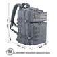 Military Tactical Backpack for Men and Women 45L Army 3 Days Assault Pack Bag Large Rucksack with Molle System