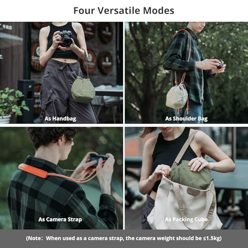 OneGo Drawstring Small Camera Bag Soft Cute Camera Pouch Handbag