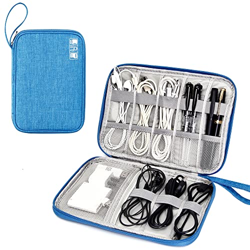 Travel Electronics Organizer Portable Cable Organizer Bag for Storage Electronic Accessories Case for Cord