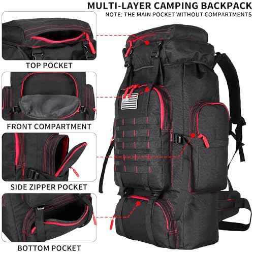 Hiking Backpack for Men 70L