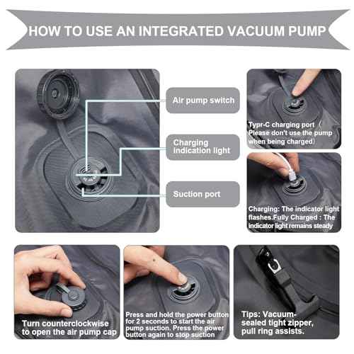 Vacuum Backpack Travel with Pump