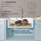 24"x18" White Farmhouse Sink