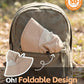 UPF50+ Mens Sun Hat Wide Brim Fishing Hat Airy Mesh UV Protection Portable Bucket Sun Hat Milky Khaki