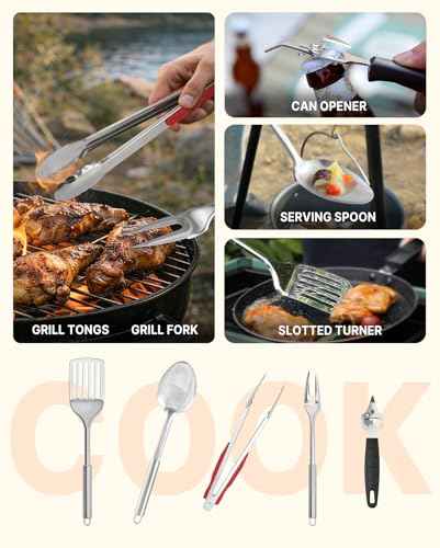 Portable Camping Cooking Utensils Set 28PCS (28 Count)