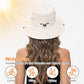 Sun Hats for Women Bucket Hat UV Protection Fishing Hat Wide Brim Safari Hats 2 in 1 Zip