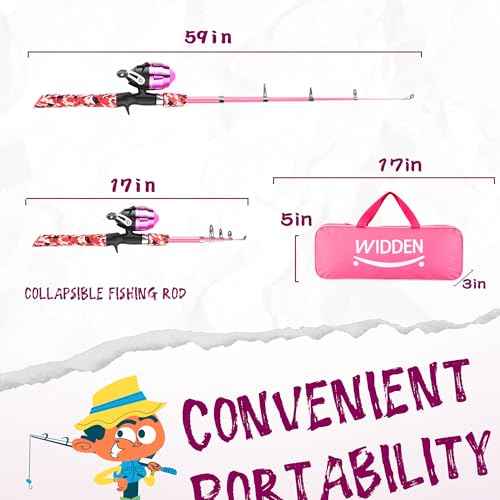2 Pack Kids Fishing Pole