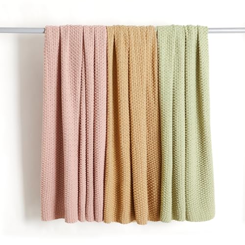 Chunky Cable Knit Throw Blanket for Couch