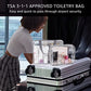 4Pcs Crystal Clear PVC Travel Toiletry Bag Kit for Women Men (4 Count)