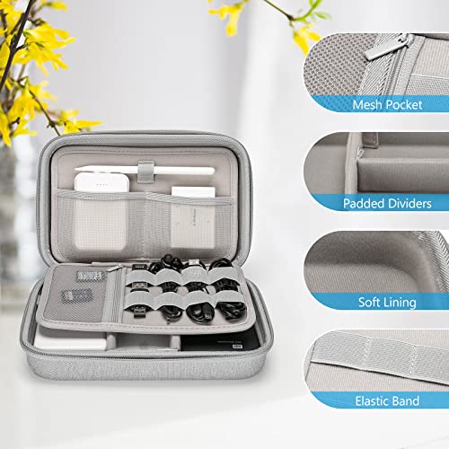 Hard Travel Electronic Organizer Case for MacBook Power Adapter Chargers Cables Power Bank Apple Magic Mouse Apple Pencil USB Flash Disk SD Card Small Portable Accessories Bag