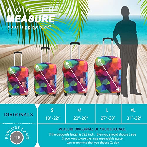 Travel Luggage Cover Suitcase Protector Fits 31