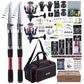 2 Pack 9ft 24T Telescopic Rod & Reel Combo for Freshwater Bass