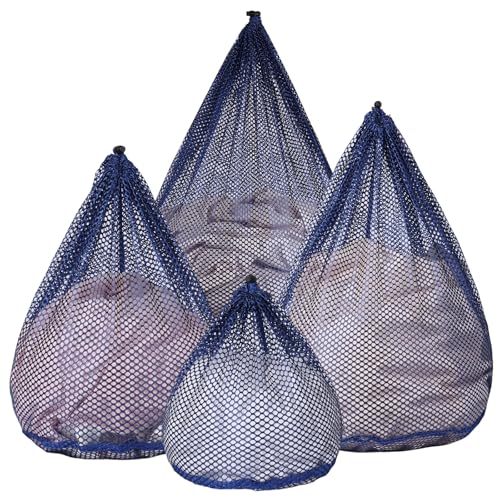 4Pcs Mesh Laundry Bags Washing Machine Mesh Wash Bags for Clothes (4 Count)