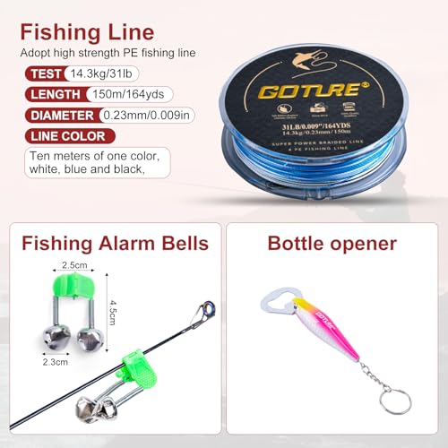 6FT 24T Telescopic Fishing Rod & Reel Combo Kit Freshwater Bass