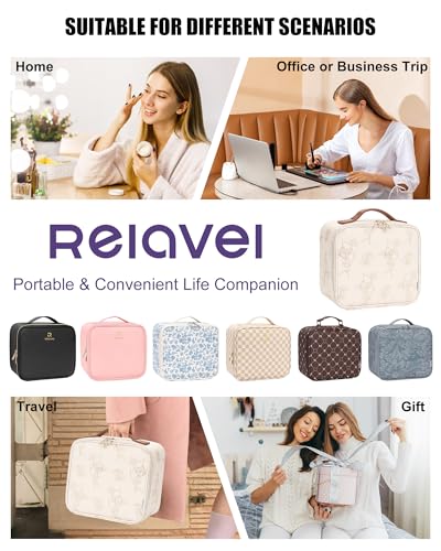 Travel Makeup Bag with LED Mirror