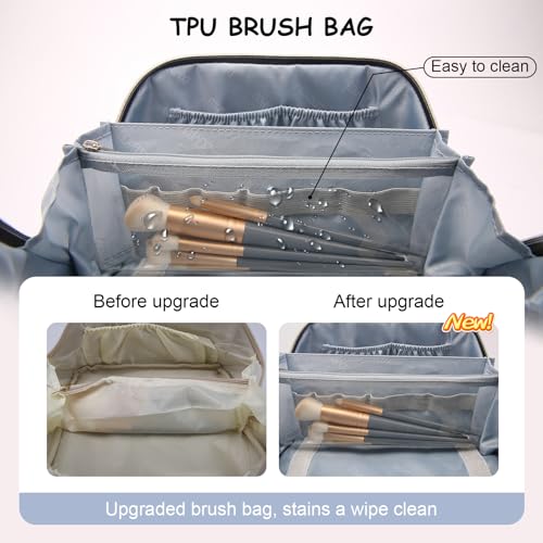 Travel Makeup Bag Cosmetic Bags for Women (3 Count)
