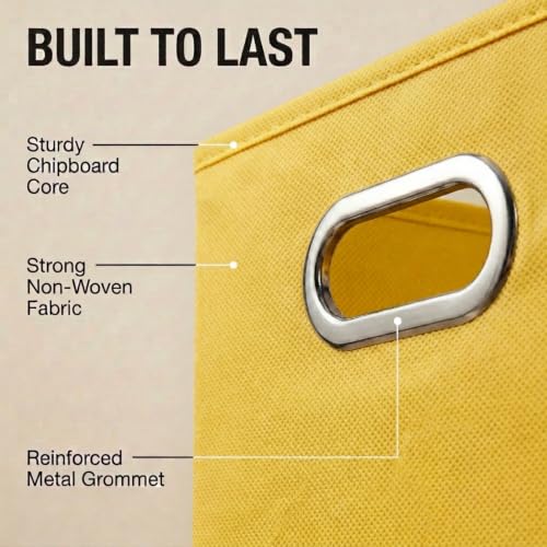 6 ct Open Fabric Cube Storage Bins