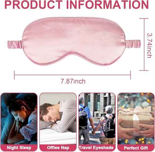 2 Pack Silk Sleep Masks (2 Count)