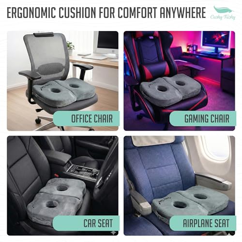 Seat Cushion Premium Foldable Sit Bone Cushion for Pressure Relief