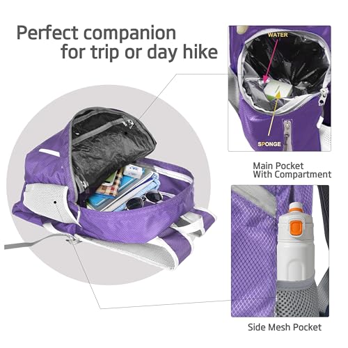 35L Foldable Waterproof Backpack For Outdoor Sports With Inside Wet Clothes Compartment Packable For Multiple Uses Ultra Lightweight Ideal For Hiking Men And Women Travel