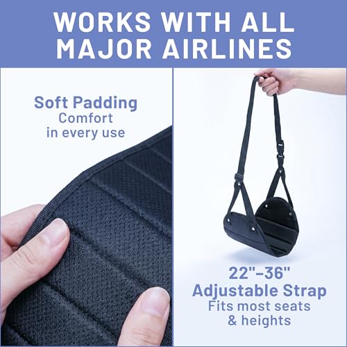 Airplane Adjustable Foot Hammock (2 Count)