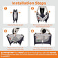 Pack and Play Portable Crib Baby Playpen for Toddler Unisex Playard Foldable Baby Crib with Mattress Pad Lightweight Travel Playard Blue