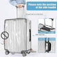 3 Pieces Clear PVC Suitcase Cover Protectors 20" 24" 28" Luggage Cover for Wheeled Suitcase (3 Count)