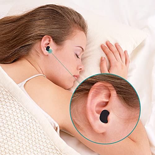 100 Pair Earplugs for Noise Cancelling Ultra Soft Foam Ear Plugs for Sleeping Noise Blocking Earplugs for Study Work Black Color (100 Count)