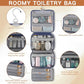 Hanging Toiletry Bag for Men PU Leather Shaving Dopp Kit