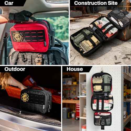 Vehicle IFAK Trauma Kit with CAT Tourniquet Black