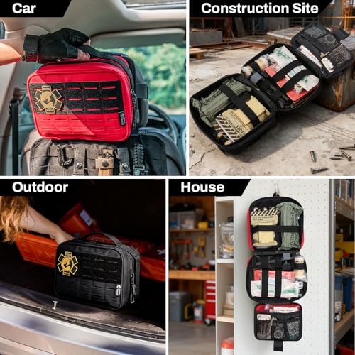 Vehicle IFAK Trauma Kit with CAT Tourniquet Red