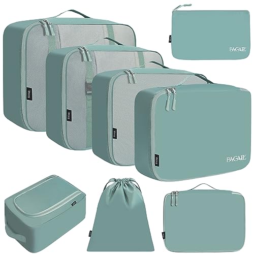 8 Set Packing Cubes Luggage Packing Organizers for Travel Accessories (8 Count)