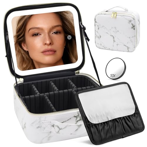 Makeup Bag with Mirror and Light