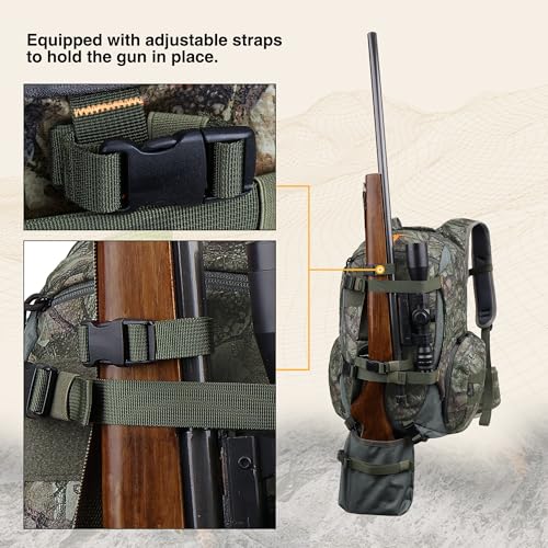 40L Camo Hunting Backpack for Bow Rifle Gun